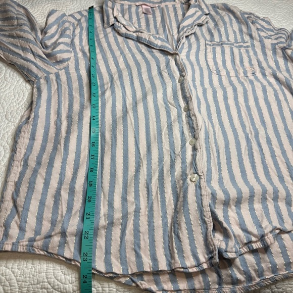 Victoria's Secret Blue and White Striped Fabric - Picture 6 of 13